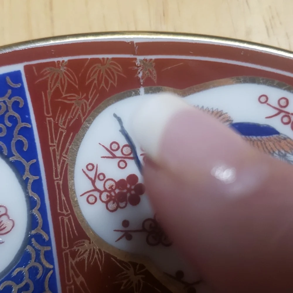 Vtg Chinese Amari  Bread Plate